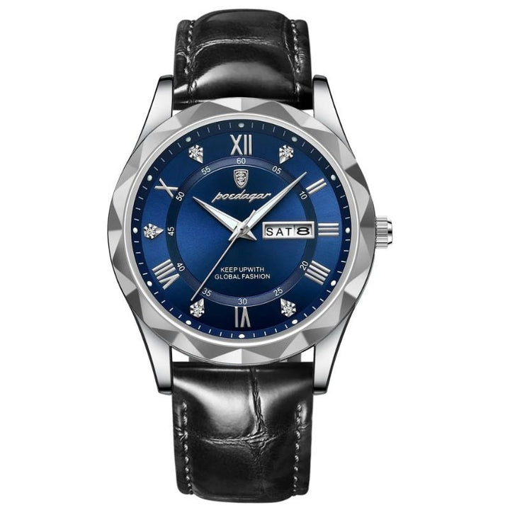 LUXURIOUS LEATHER STRAP QUARTZ WATCH | Elegance Meets Precision
