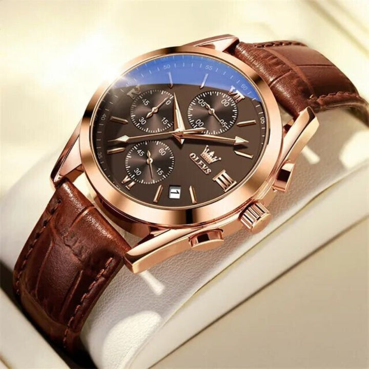 QUARTZ LUMINOUS CHRONOGRAPH WATCH | Radiant Timekeeping Precision