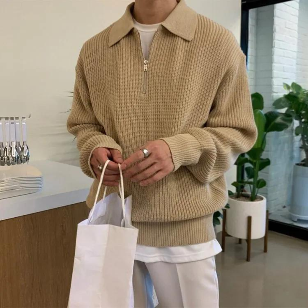 JULIUS HALF ZIP SWEATER