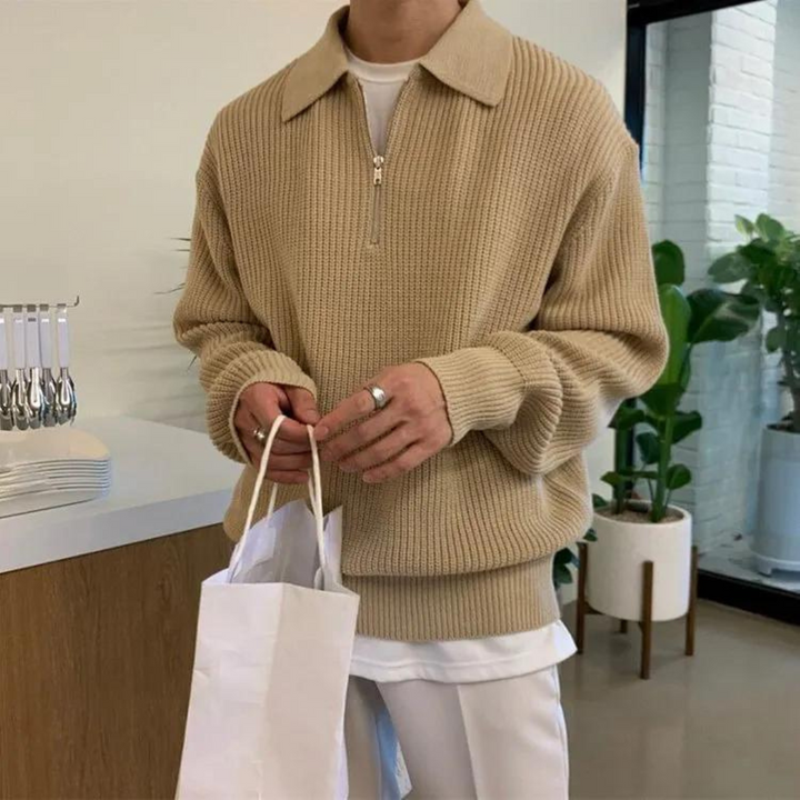 JULIUS HALF ZIP SWEATER