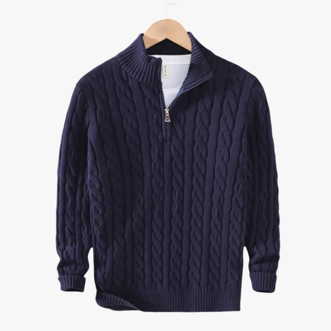 CONSTANCE HALF ZIP SWEATER