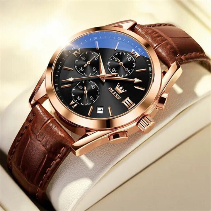 QUARTZ LUMINOUS CHRONOGRAPH WATCH | Radiant Timekeeping Precision