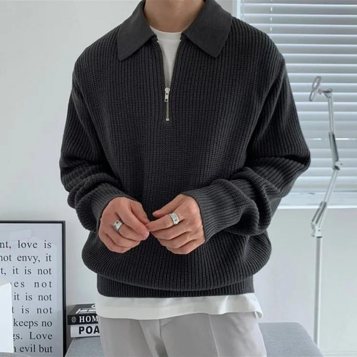 JULIUS HALF ZIP SWEATER