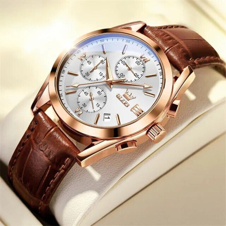 QUARTZ LUMINOUS CHRONOGRAPH WATCH | Radiant Timekeeping Precision