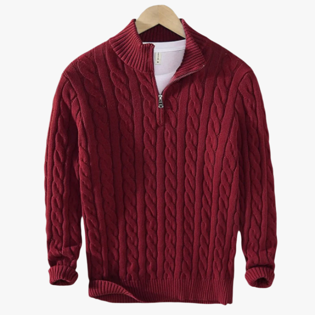 CONSTANCE HALF ZIP SWEATER