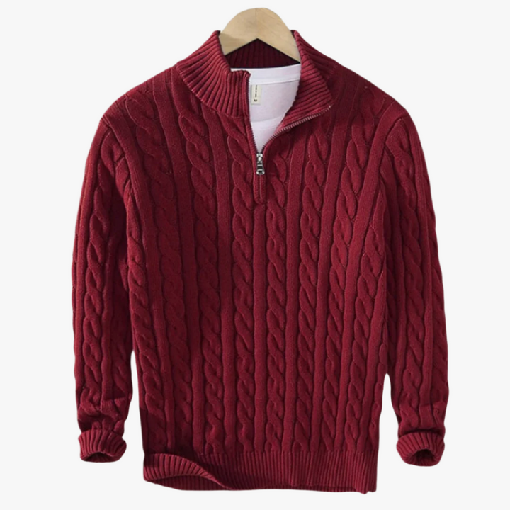 CONSTANCE HALF ZIP SWEATER