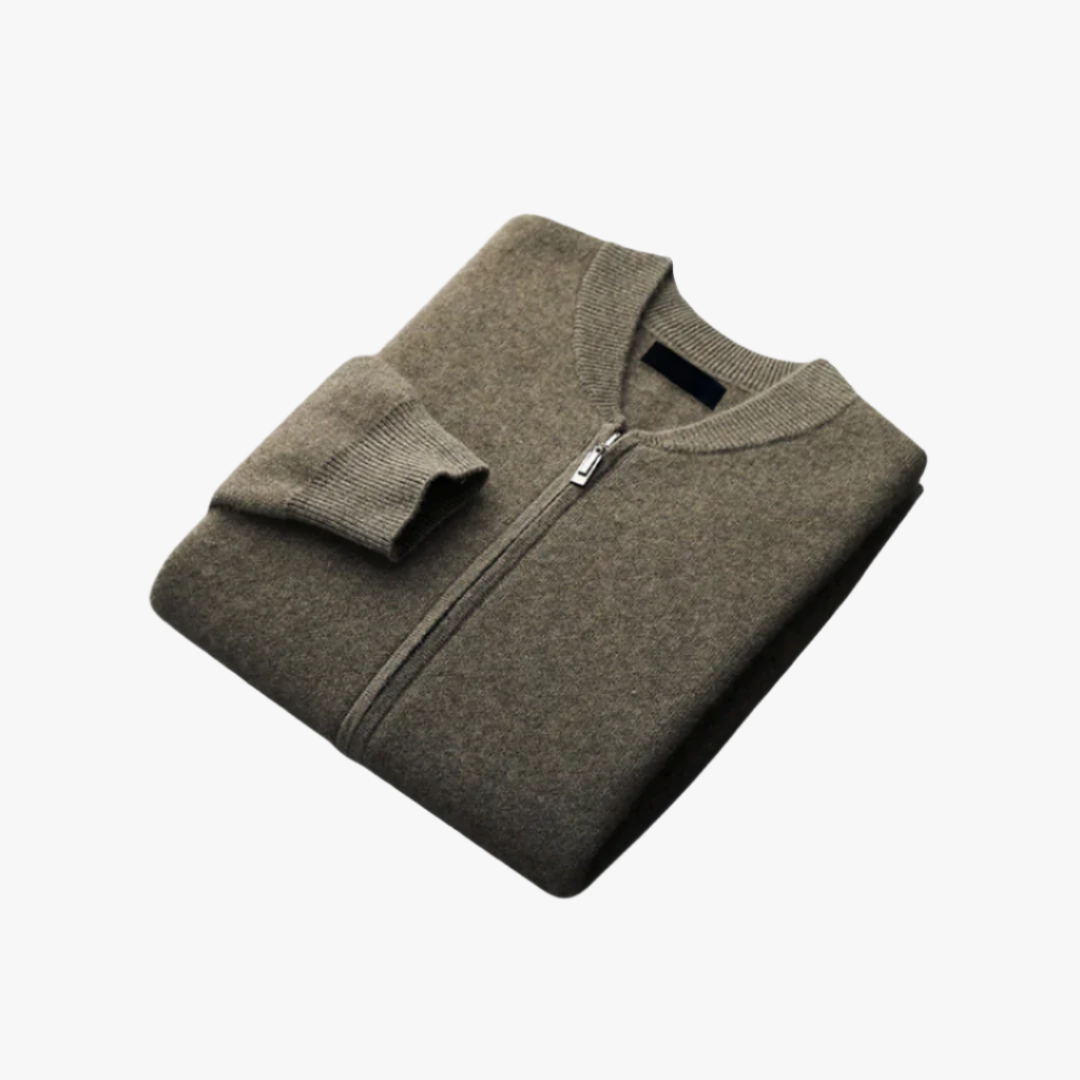 ROUND NECK TOP WOOL JACKET