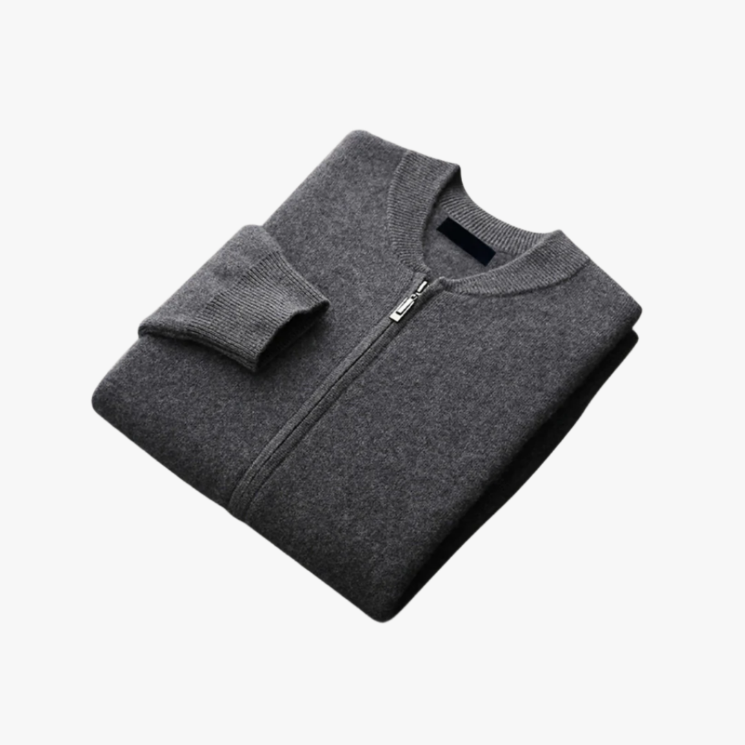 ROUND NECK TOP WOOL JACKET