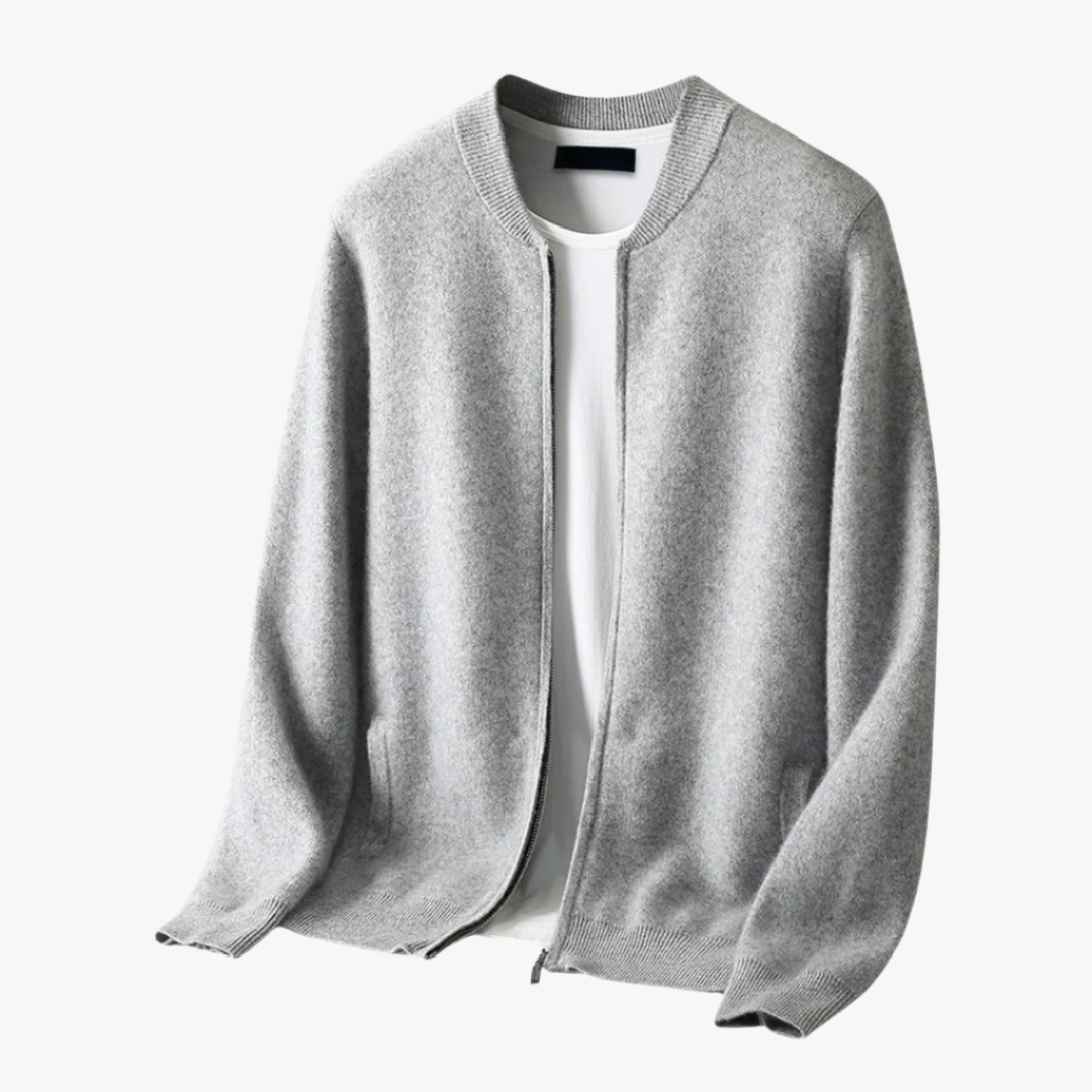 ROUND NECK TOP WOOL JACKET