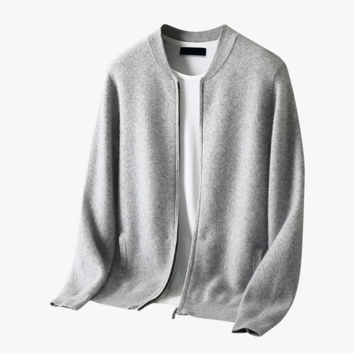 ROUND NECK TOP WOOL JACKET