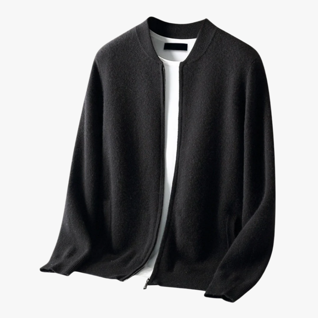 ROUND NECK TOP WOOL JACKET