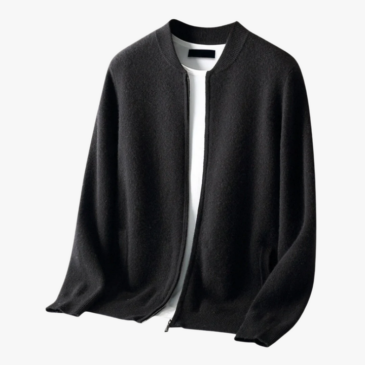 ROUND NECK TOP WOOL JACKET