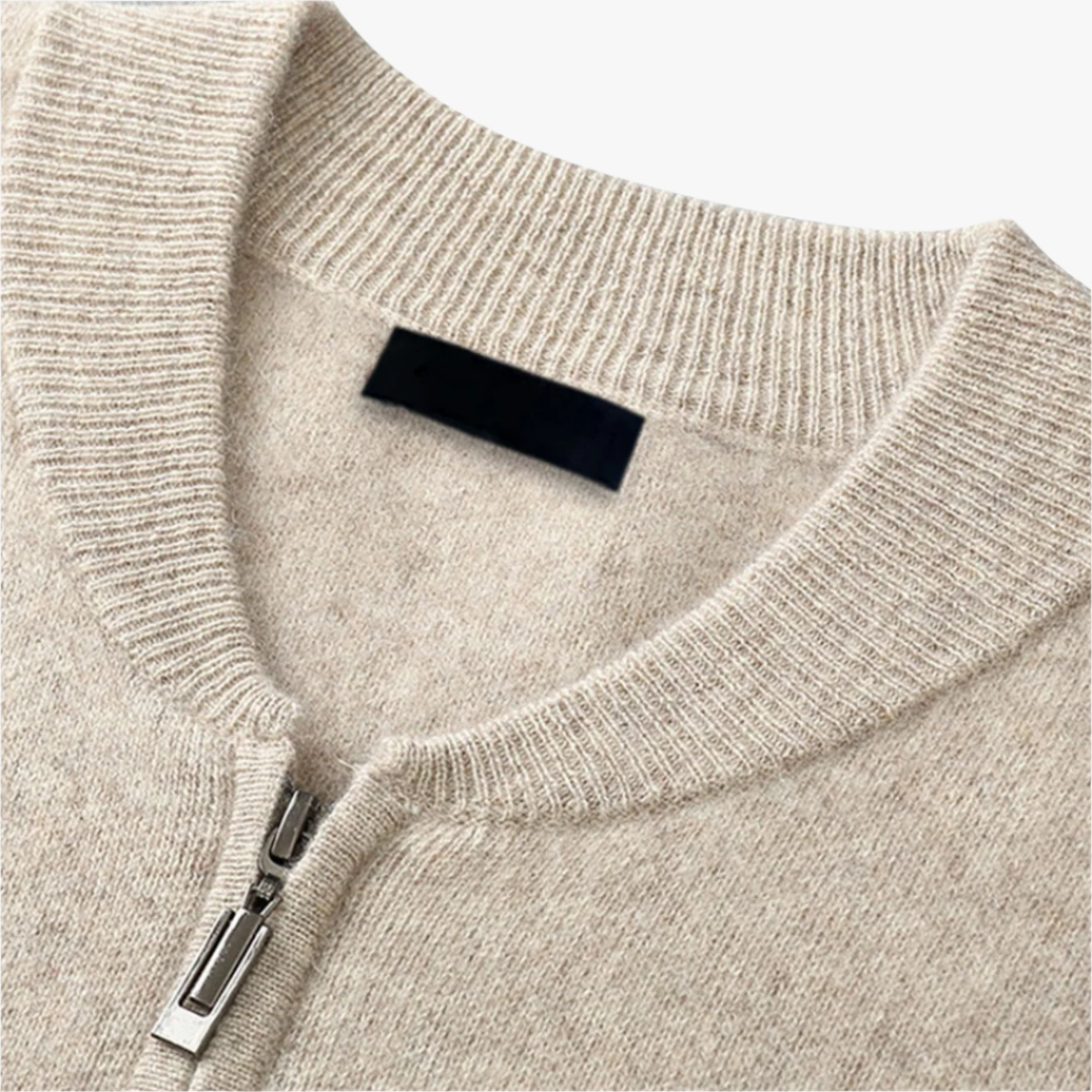 ROUND NECK TOP WOOL JACKET