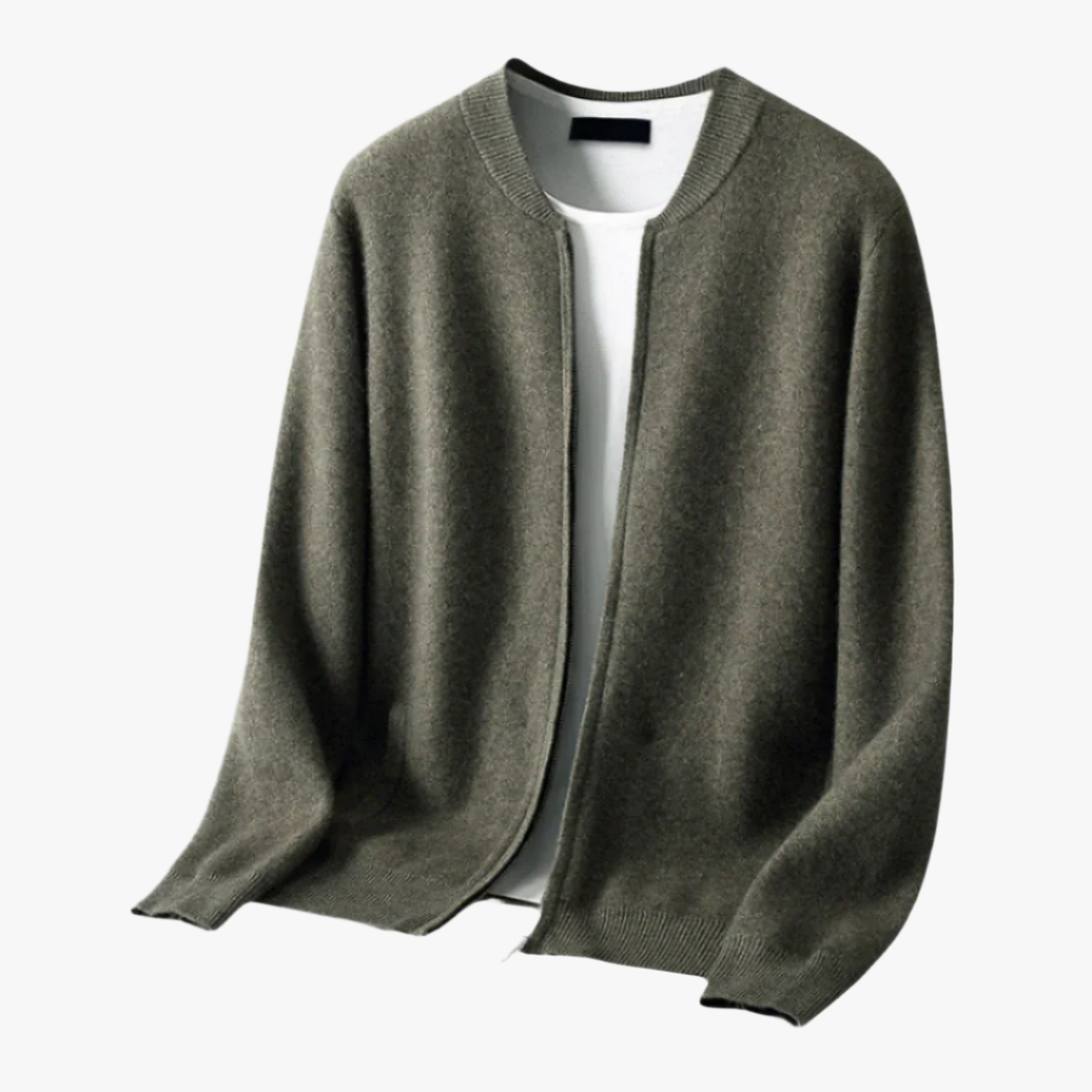 ROUND NECK TOP WOOL JACKET