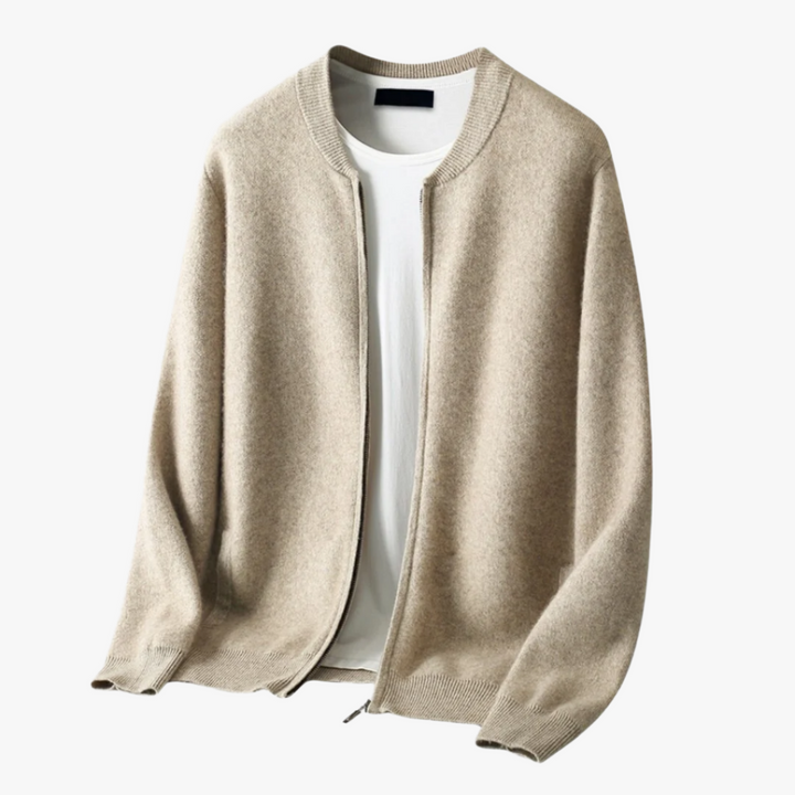 ROUND NECK TOP WOOL JACKET
