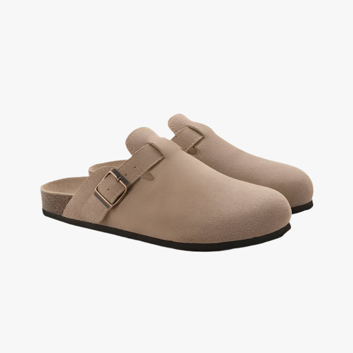 SUEDE CLOGS