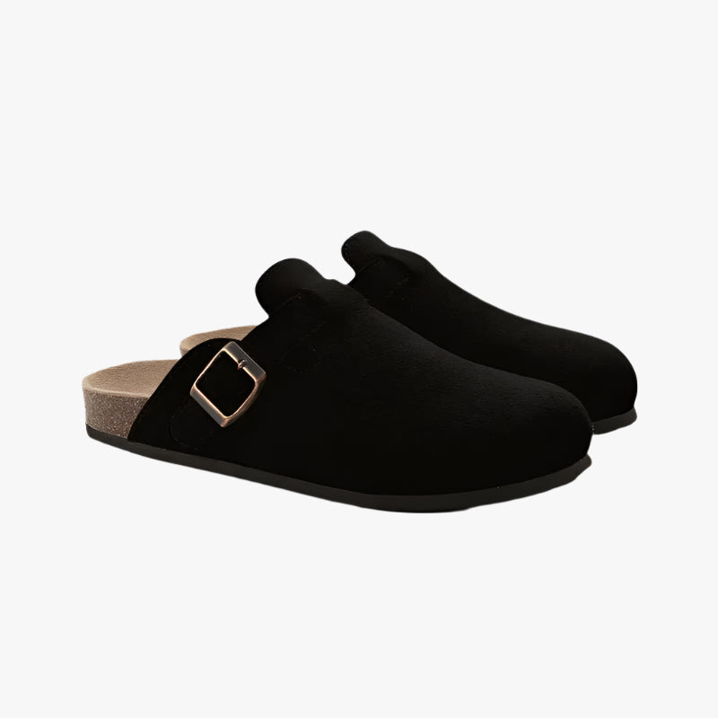 SUEDE CLOGS