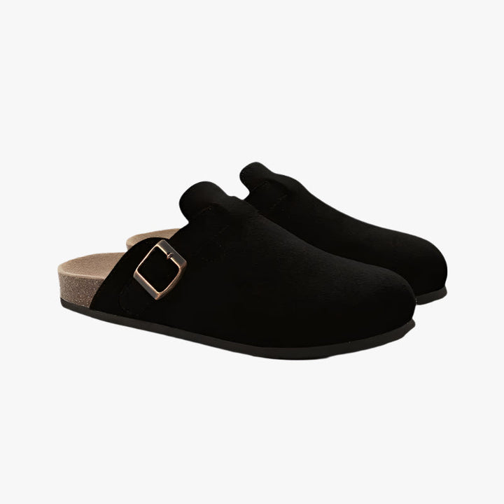 SUEDE CLOGS
