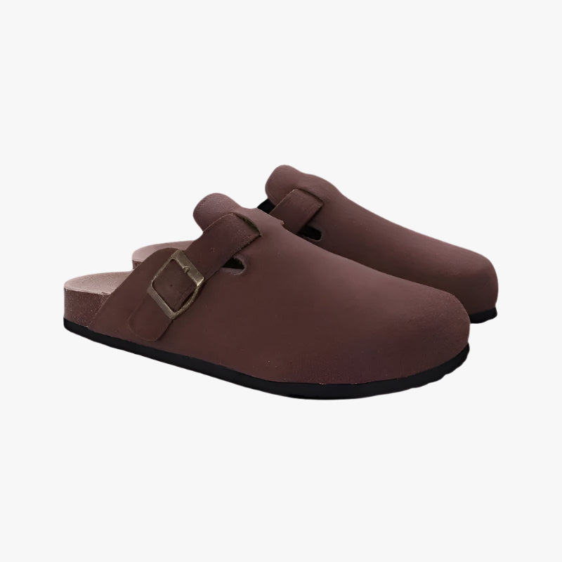 SUEDE CLOGS