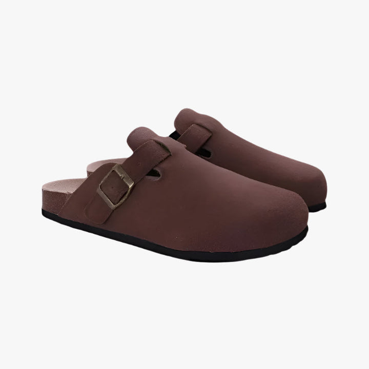 SUEDE CLOGS