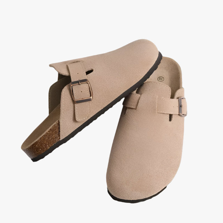 SUEDE CLOGS