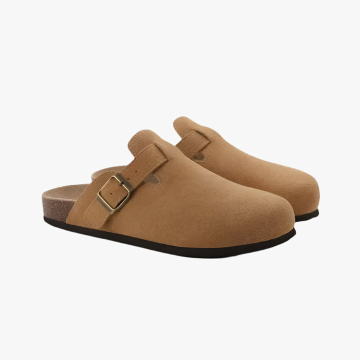 SUEDE CLOGS