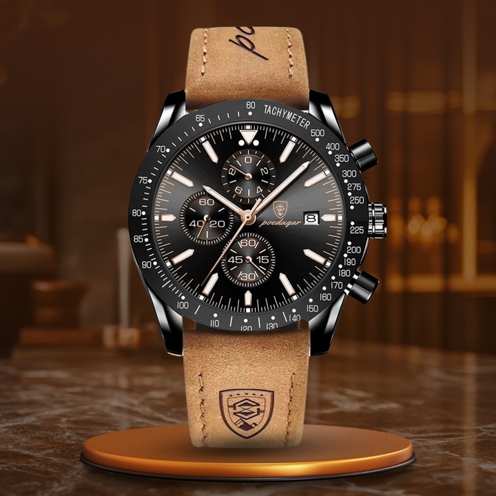 SHINING DATE CHRONOGRAPH WATCH | Radiant Time Measurement