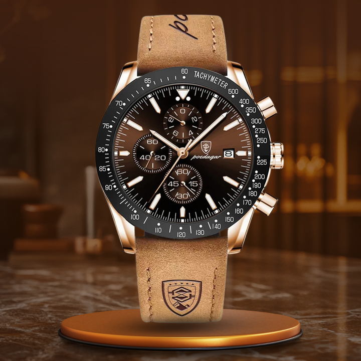 SHINING DATE CHRONOGRAPH WATCH | Radiant Time Measurement