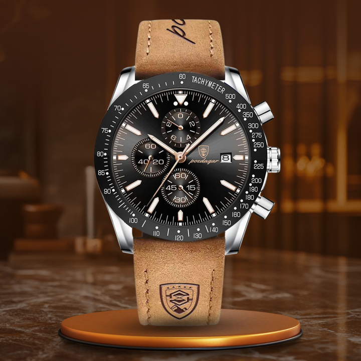 SHINING DATE CHRONOGRAPH WATCH | Radiant Time Measurement