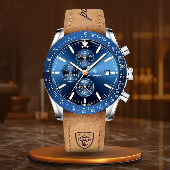 SHINING DATE CHRONOGRAPH WATCH | Radiant Time Measurement