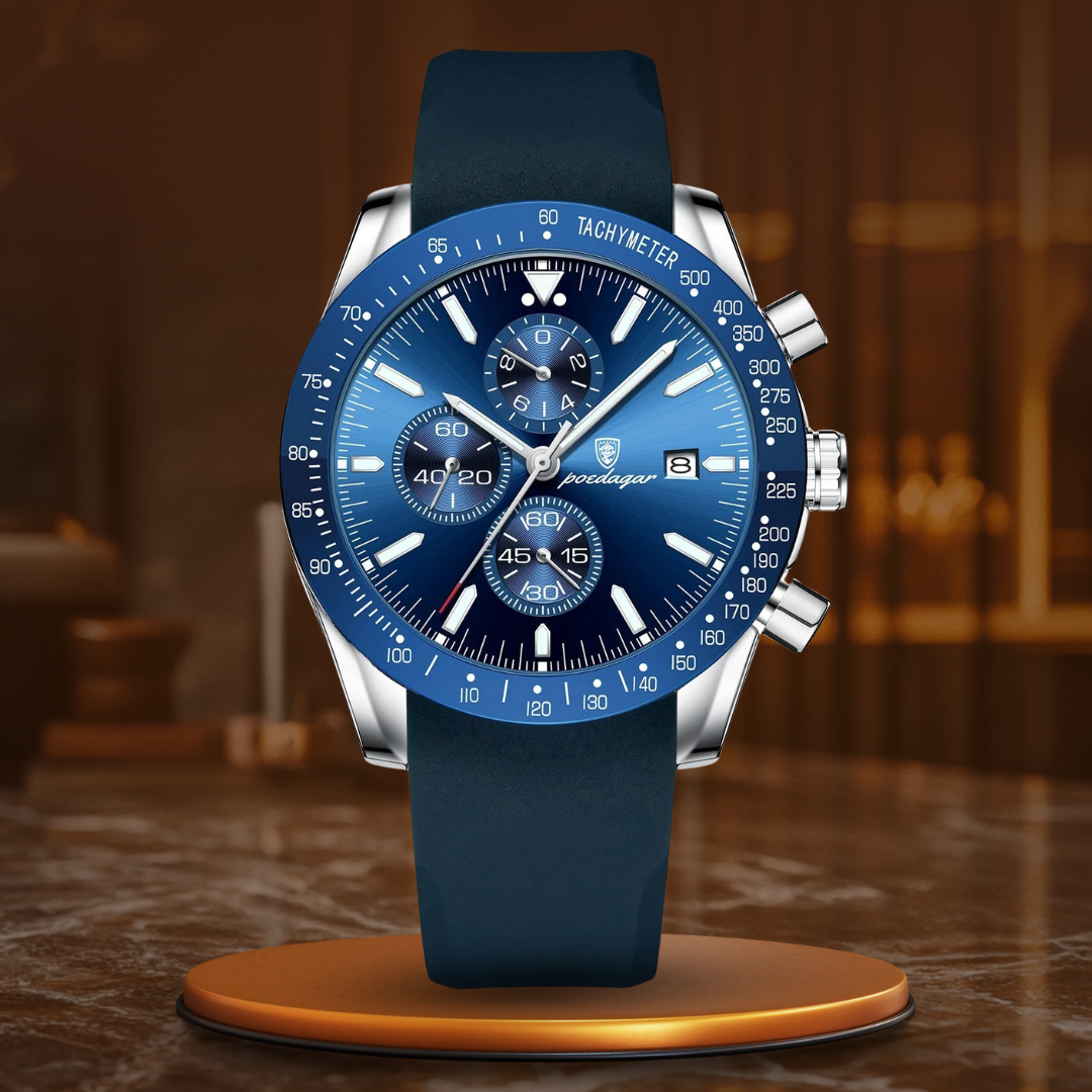 SHINING DATE CHRONOGRAPH WATCH | Radiant Time Measurement