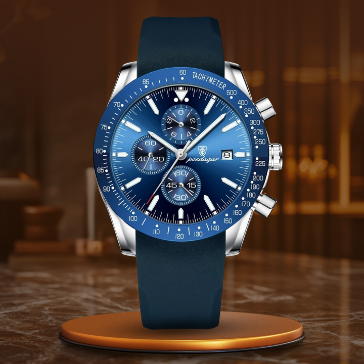 SHINING DATE CHRONOGRAPH WATCH | Radiant Time Measurement