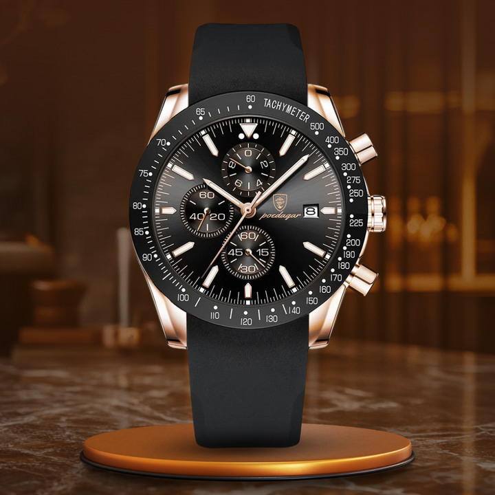 SHINING DATE CHRONOGRAPH WATCH | Radiant Time Measurement