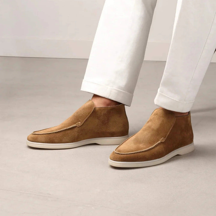 VITTORIA HIGH SUEDE LOAFERS