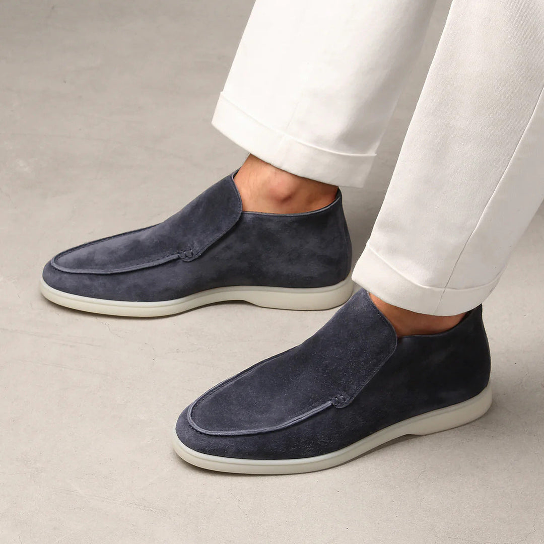 VITTORIA HIGH SUEDE LOAFERS