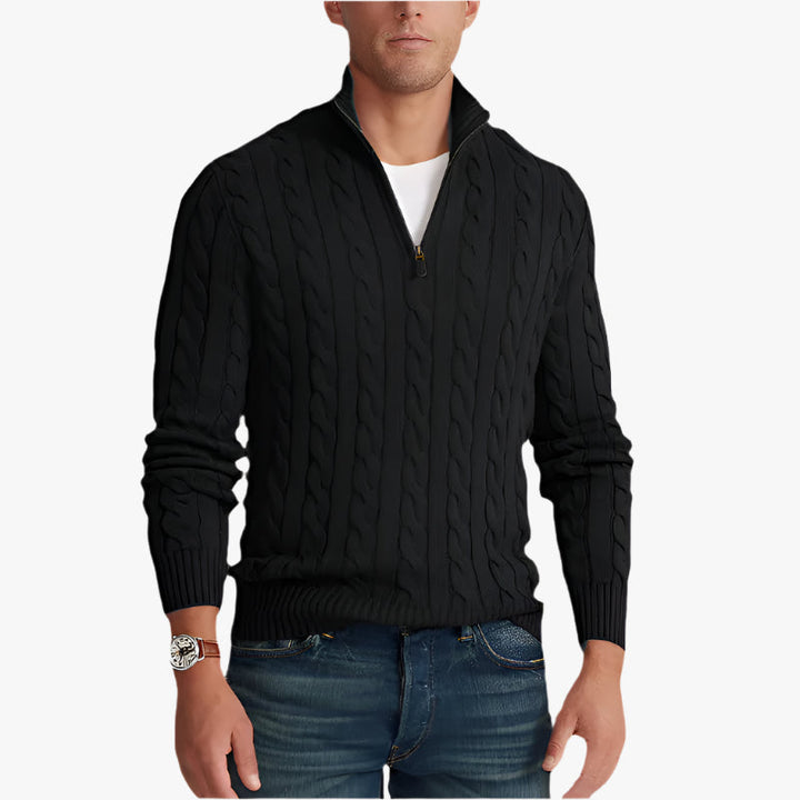 CONSTANCE HALF ZIP SWEATER
