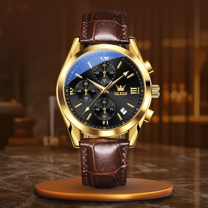 QUARTZ LUMINOUS CHRONOGRAPH WATCH | Radiant Timekeeping Precision