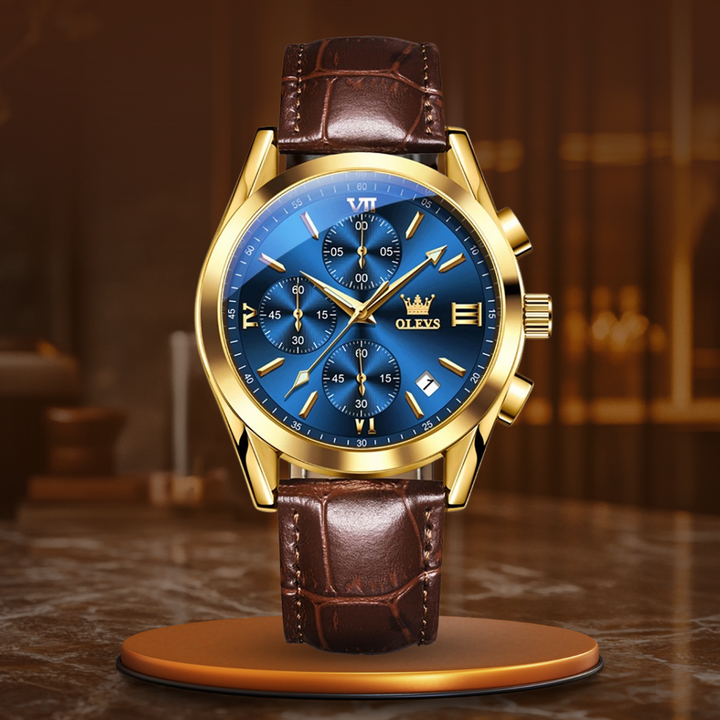 QUARTZ LUMINOUS CHRONOGRAPH WATCH | Radiant Timekeeping Precision