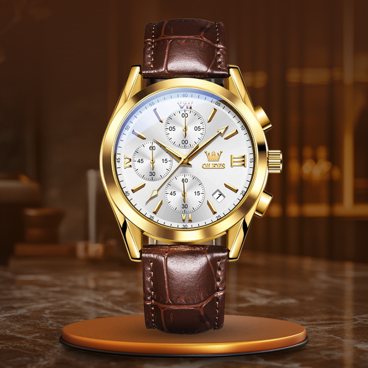QUARTZ LUMINOUS CHRONOGRAPH WATCH | Radiant Timekeeping Precision