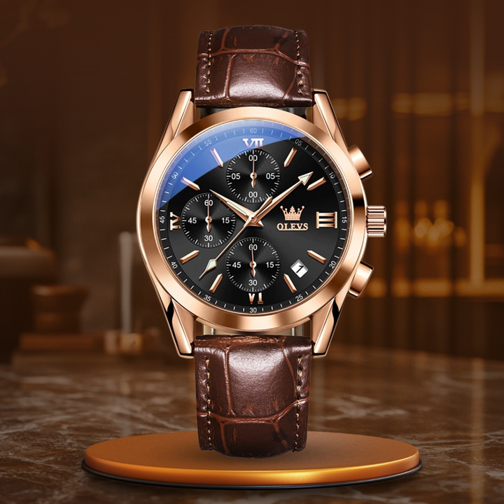 QUARTZ LUMINOUS CHRONOGRAPH WATCH | Radiant Timekeeping Precision