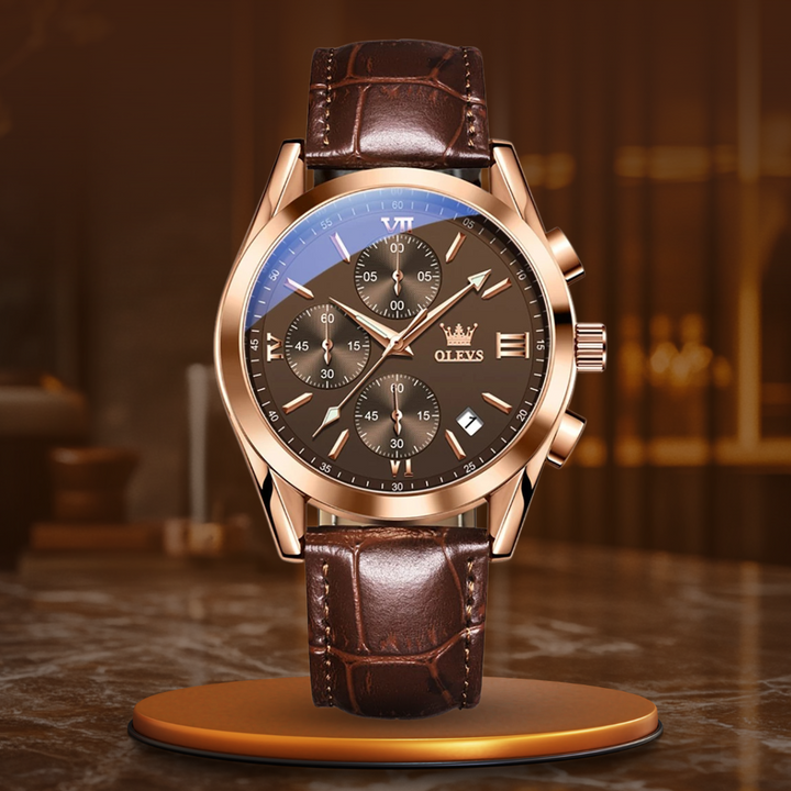 QUARTZ LUMINOUS CHRONOGRAPH WATCH | Radiant Timekeeping Precision