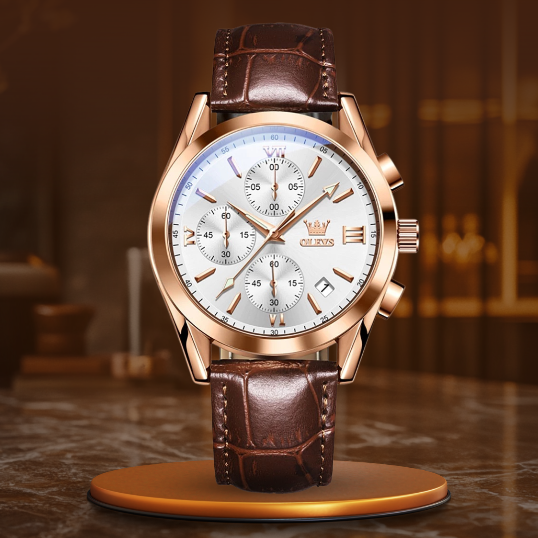 QUARTZ LUMINOUS CHRONOGRAPH WATCH | Radiant Timekeeping Precision