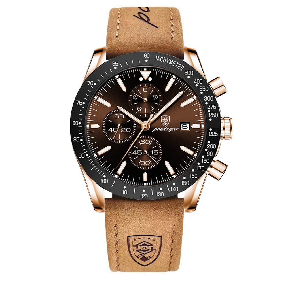 SHINING DATE CHRONOGRAPH WATCH | Radiant Time Measurement