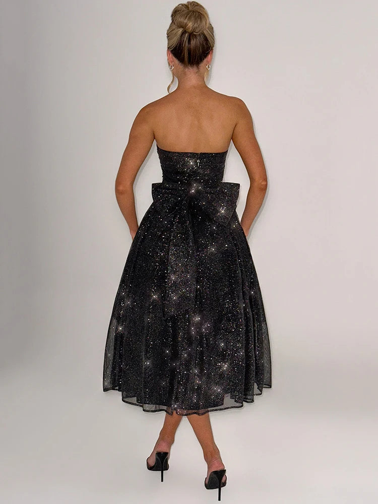 Valerina | Off-shoulder Backless Bow Sexy