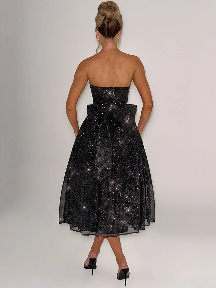 Valerina | Off-shoulder Backless Bow Sexy