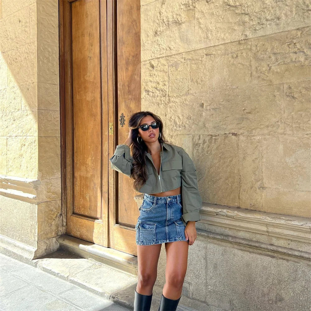Francesca| french short trench shirt