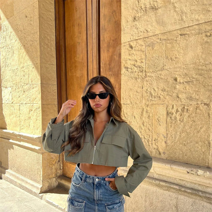 Francesca| french short trench shirt