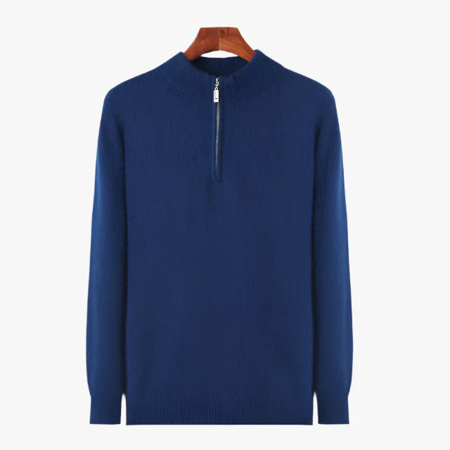 100% CASHMERE ZIP UP