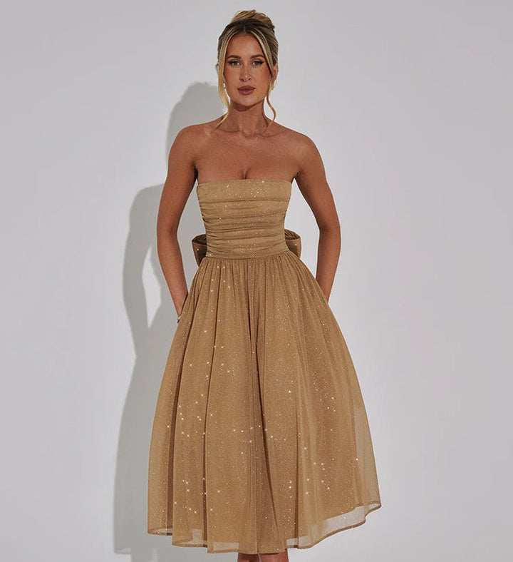 Valerina | Off-shoulder Backless Bow Sexy