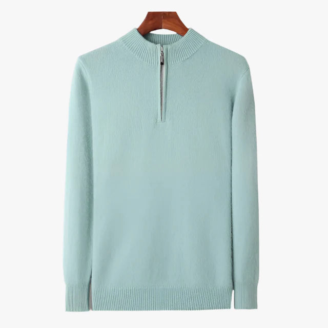 100% CASHMERE ZIP UP